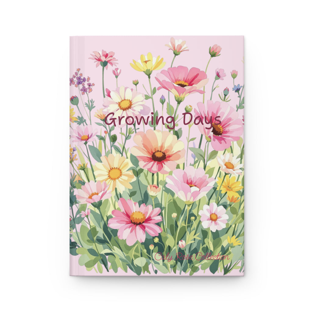 Hardcover Journal — "Growing Days" Floral Notebook for Gratitude, Planning & Daily Reflection