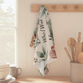 Floral 'Becoming Who I Was Meant To Be' Microfiber Tea Towel