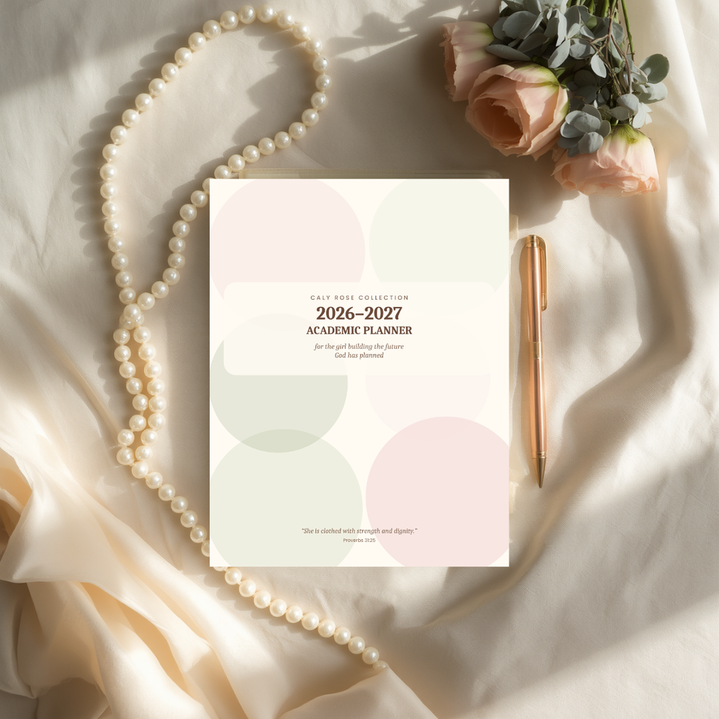 Caly Rose Collection 2026 - 2027 Academic Planner - For the girl building the future God has planned