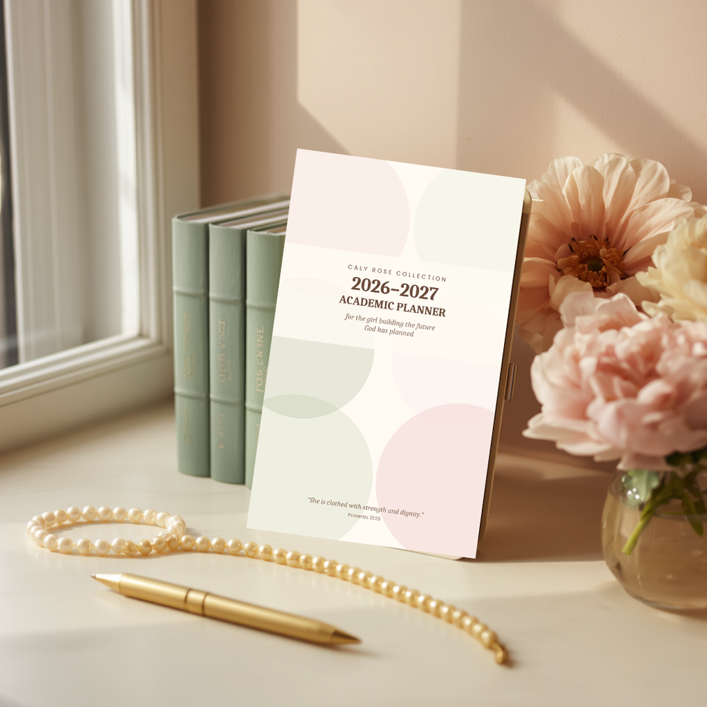 Caly Rose Collection 2026 - 2027 Academic Planner - For the girl building the future God has planned